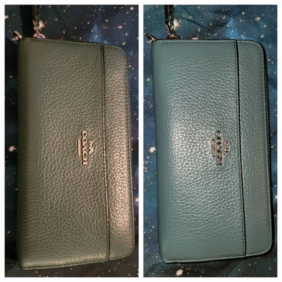 SOLD Coach Handbag & Matching Wallet (green) - Picture 8 of 14